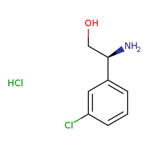 OC[C@H](c1cccc(c1)Cl)N.Cl