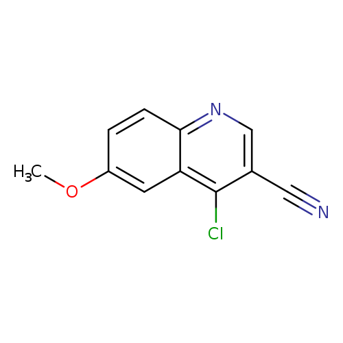 COc1ccc2c(c1)c(Cl)c(cn2)C#N