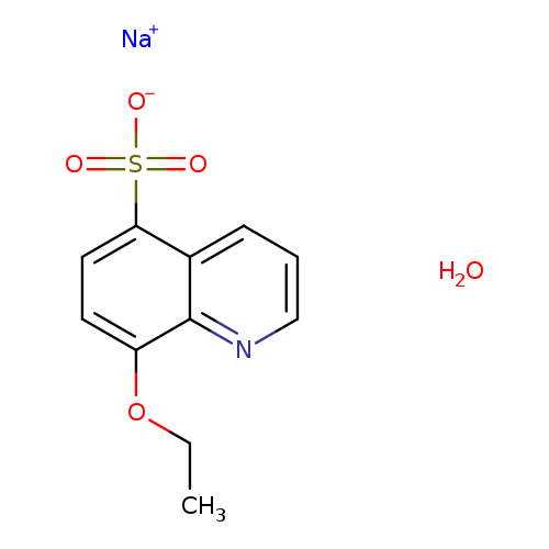 CCOc1ccc(c2c1nccc2)S(=O)(=O)[O-].[Na+].O