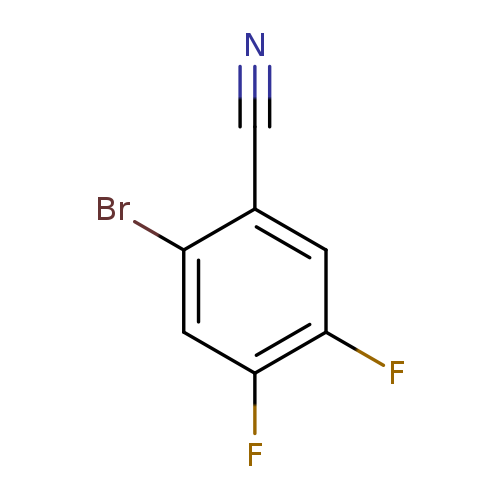 N#Cc1cc(F)c(cc1Br)F