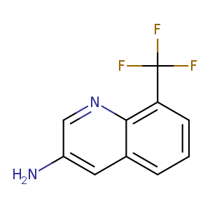 Nc1cnc2c(c1)cccc2C(F)(F)F