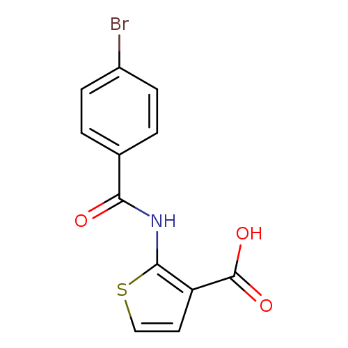 Brc1ccc(cc1)C(=O)Nc1sccc1C(=O)O