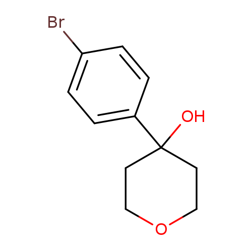 OC1(CCOCC1)c1ccc(cc1)Br