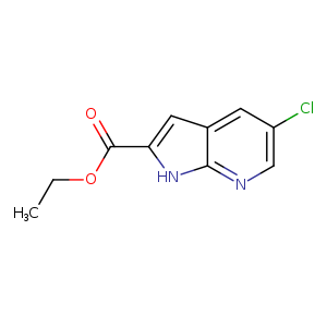 CCOC(=O)c1cc2c([nH]1)ncc(c2)Cl