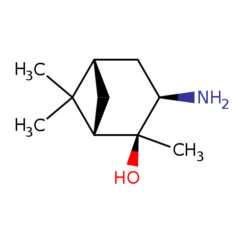 N[C@@H]1C[C@@H]2C[C@H]([C@]1(C)O)C2(C)C