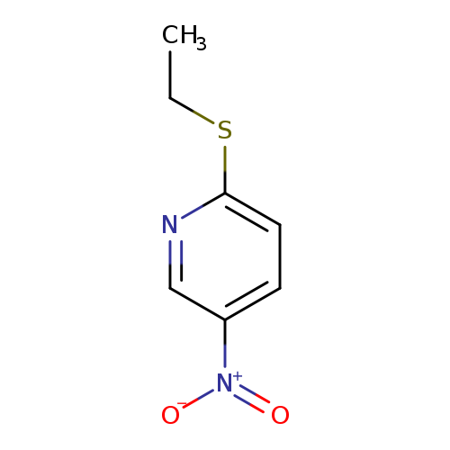 CCSc1ccc(cn1)[N+](=O)[O-]