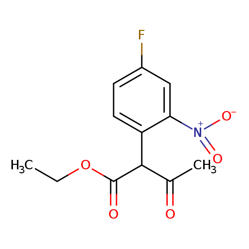 CCOC(=O)C(c1ccc(cc1[N+](=O)[O-])F)C(=O)C