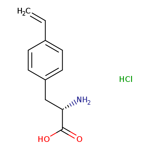 C=Cc1ccc(cc1)C[C@@H](C(=O)O)N.Cl