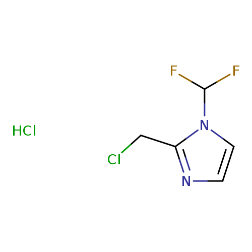 ClCc1nccn1C(F)F.Cl
