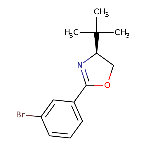 Brc1cccc(c1)C1=N[C@H](CO1)C(C)(C)C