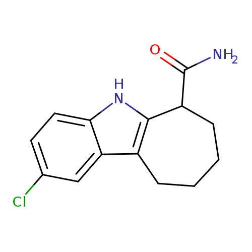 NC(=O)C1CCCCc2c1[nH]c1c2cc(cc1)Cl
