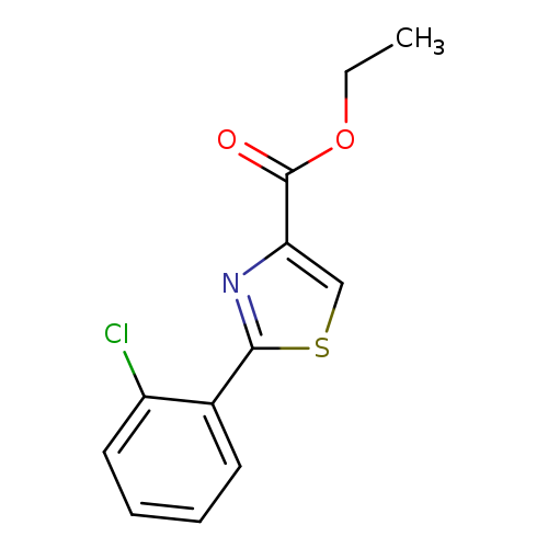 CCOC(=O)c1csc(n1)c1ccccc1Cl