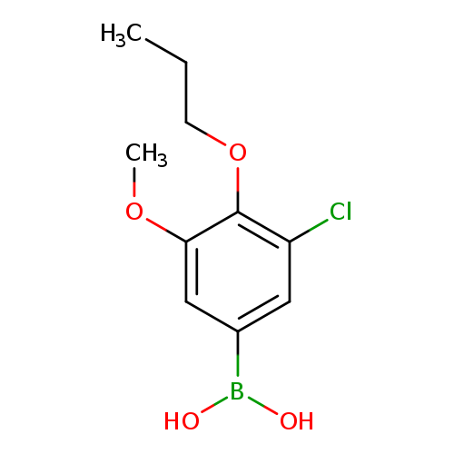 CCCOc1c(Cl)cc(cc1OC)B(O)O