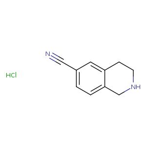 N#Cc1ccc2c(c1)CCNC2.Cl