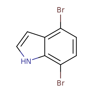 Brc1ccc(c2c1[nH]cc2)Br