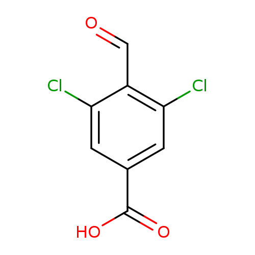 O=Cc1c(Cl)cc(cc1Cl)C(=O)O