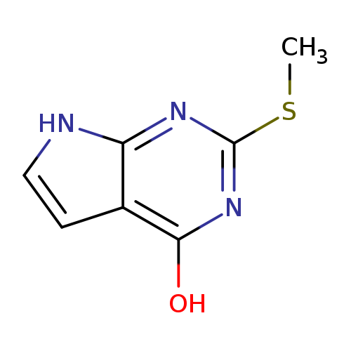 CSc1nc(O)c2c(n1)[nH]cc2