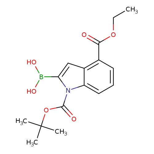 CCOC(=O)c1cccc2c1cc(n2C(=O)OC(C)(C)C)B(O)O