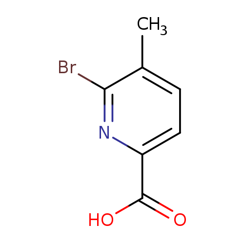 OC(=O)c1ccc(c(n1)Br)C