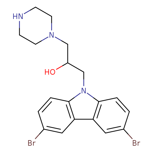 OC(Cn1c2ccc(cc2c2c1ccc(c2)Br)Br)CN1CCNCC1