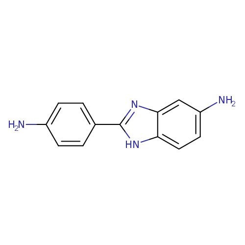 Nc1ccc(cc1)c1[nH]c2c(n1)cc(cc2)N