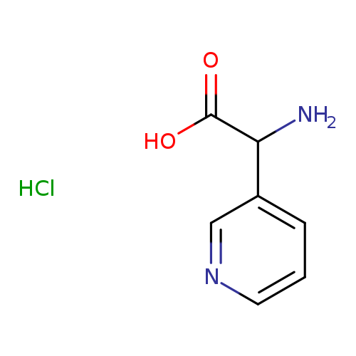 OC(=O)C(c1cccnc1)N.Cl