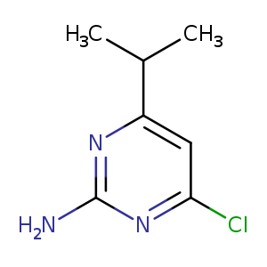 Clc1cc(nc(n1)N)C(C)C