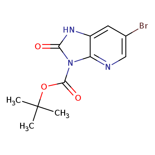 Brc1cnc2c(c1)[nH]c(=O)n2C(=O)OC(C)(C)C