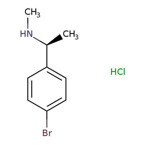 CN[C@H](c1ccc(cc1)Br)C.Cl