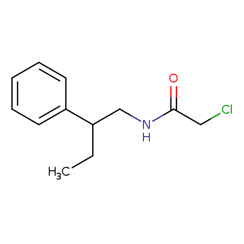 CCC(c1ccccc1)CNC(=O)CCl