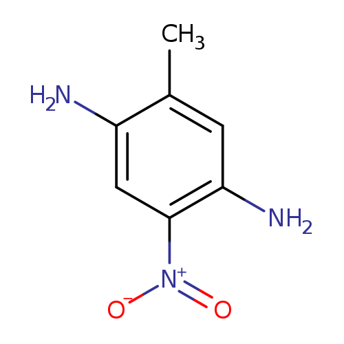 Nc1cc([N+](=O)[O-])c(cc1C)N