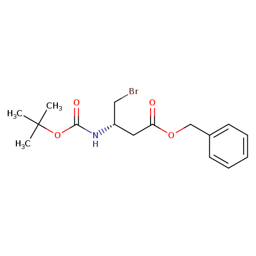 BrC[C@@H](NC(=O)OC(C)(C)C)CC(=O)OCc1ccccc1