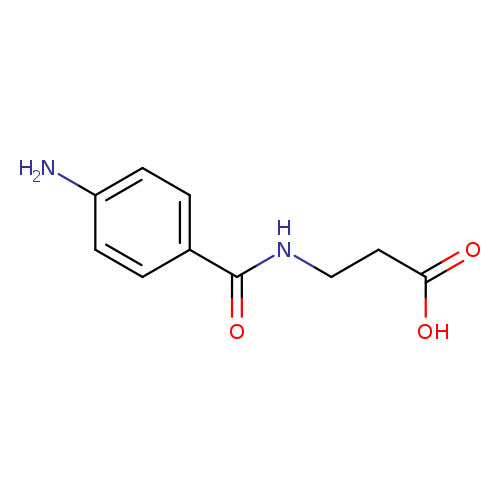 O=C(c1ccc(cc1)N)NCCC(=O)O