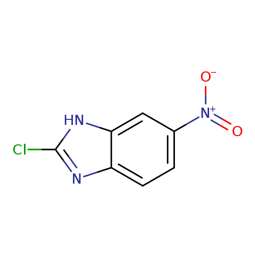 [O-][N+](=O)c1ccc2c(c1)[nH]c(n2)Cl