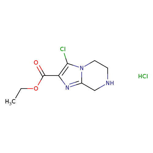 CCOC(=O)c1nc2n(c1Cl)CCNC2.Cl