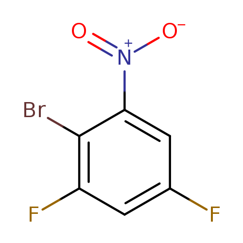 Fc1cc(F)c(c(c1)[N+](=O)[O-])Br