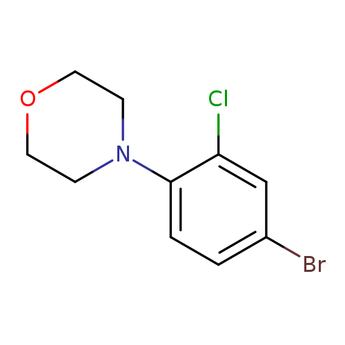 Brc1ccc(c(c1)Cl)N1CCOCC1