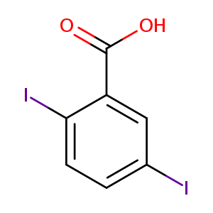 Ic1ccc(c(c1)C(=O)O)I