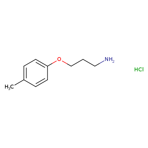 NCCCOc1ccc(cc1)C.Cl