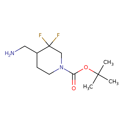 NCC1CCN(CC1(F)F)C(=O)OC(C)(C)C