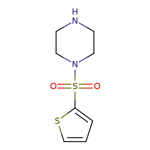 O=S(=O)(c1cccs1)N1CCNCC1