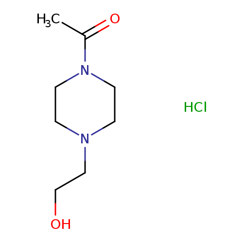 OCCN1CCN(CC1)C(=O)C.Cl