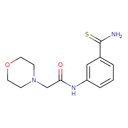 O=C(Nc1cccc(c1)C(=S)N)CN1CCOCC1