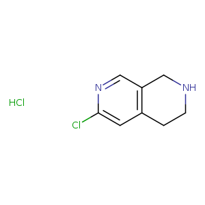 Clc1ncc2c(c1)CCNC2.Cl