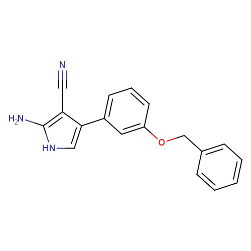 N#Cc1c(N)[nH]cc1c1cccc(c1)OCc1ccccc1