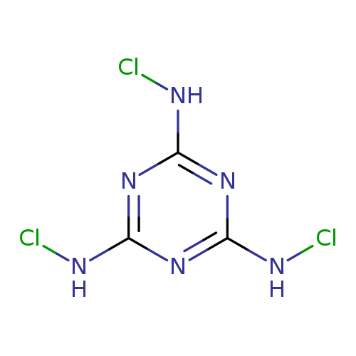 ClNc1nc(NCl)nc(n1)NCl