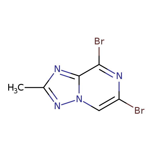 Brc1cn2nc(nc2c(n1)Br)C