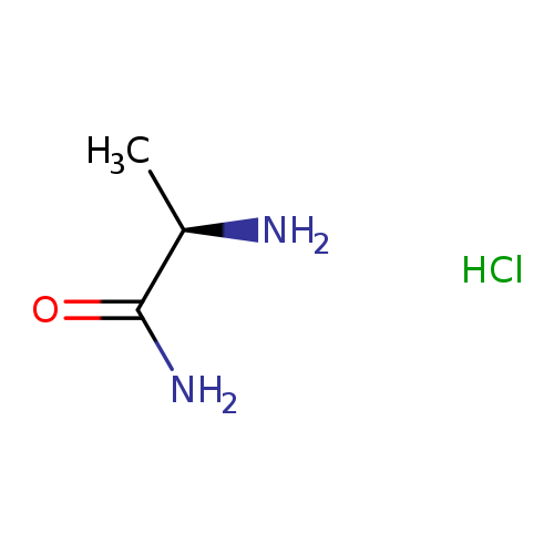 NC(=O)[C@H](N)C.Cl