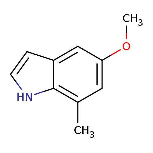 COc1cc(C)c2c(c1)cc[nH]2