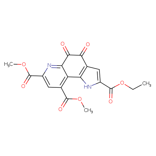 CCOC(=O)c1cc2c([nH]1)c1c(cc(nc1C(=O)C2=O)C(=O)OC)C(=O)OC